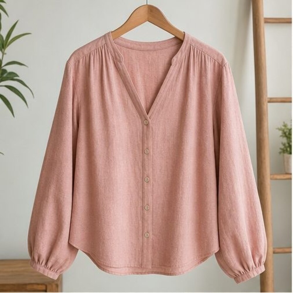 Blush Lace Trim Top